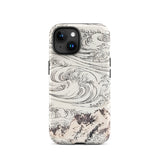Whirlpool at Awa - Katsushika Hokusai Phone Case Iphone 15 / Matte Phone Case Wave Mountain Design Katsushika Hokusai Iphone, Ocean