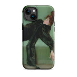 After the Ball - Ramon Casas y Carbo Phone Case Iphone 15 Plus / Matte Phone Case Painting Ramon Casas, Fevered Sigh, Her Limbs,