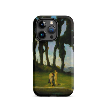 After the Bath - Charles Walter Stetson Phone Case Mobile Cases Black Phone Case Printed Reproduction Painting Bath John Walter Stetson