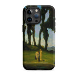 After the Bath - Charles Walter Stetson Phone Case Mobile Cases Black Phone Case Printed Reproduction Painting Bath John Walter Stetson