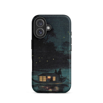 Fireflies at Ochanomizu - Kobayashi Kiyochika Phone Case Iphone 16 / Matte Artistic Phone Case Kobayashi Kiyochika Iphone Case, Ochanomizu