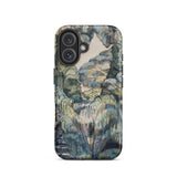 Trees in Bird Garden Iver Heath - Paul Nash Phone Case Mobile Cases Phone Case Detailed Painterly Landscape Design Muted Blues Nash’s Bird,