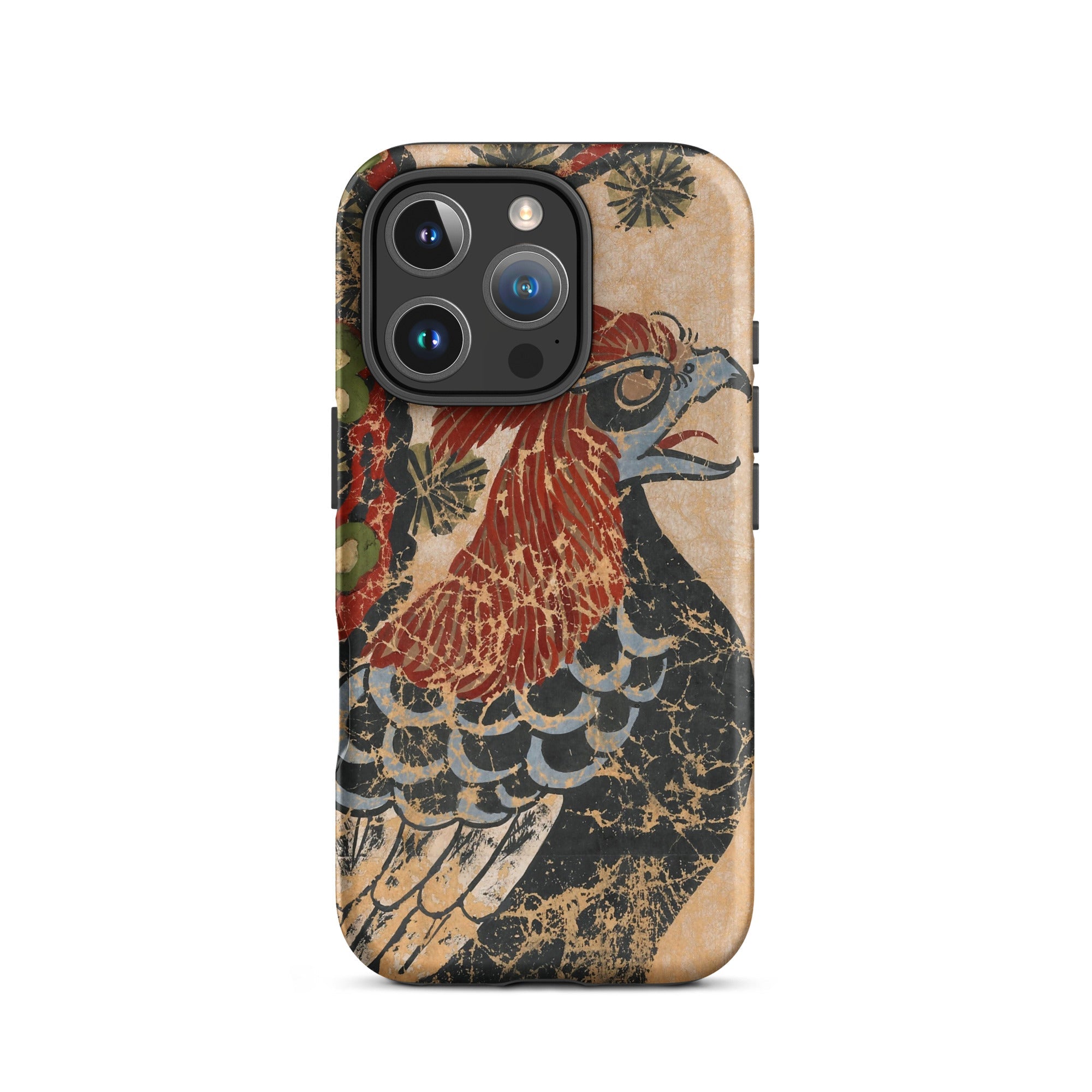 Otsu-e of Eagle - Edo Art Iphone Case, 16 Pro / Matte, Artistic Phone Case Bird Design