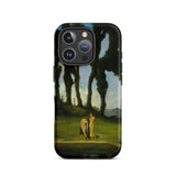 After the Bath - Charles Walter Stetson Phone Case Mobile Cases Black Phone Case Printed Reproduction Painting Bath John Walter Stetson