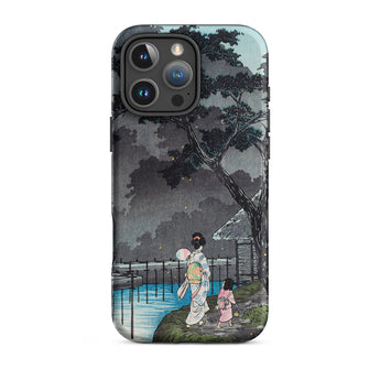 Moon at Sekiguchi - Hiroaki Takahashi Phone Case Iphone 16 Pro Max / Matte Phone Case Japanese Art Hiroaki Takahashi Iphone, Moonlight