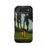 After the Bath - Charles Walter Stetson Phone Case Mobile Cases Black Phone Case Printed Reproduction Painting Garden Earthly Walter