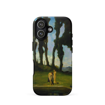 After the Bath - Charles Walter Stetson Phone Case Mobile Cases Black Phone Case Printed Reproduction Painting Bath John Walter Stetson