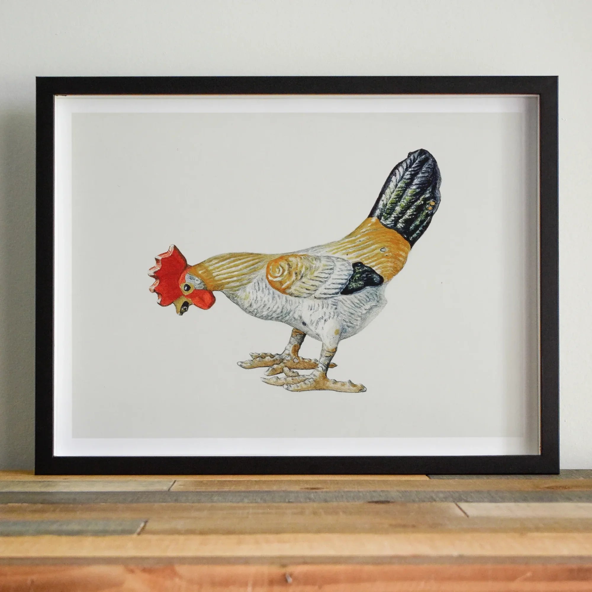 Toy Rooster - Lillian Hunter 1930s Kitchen Art Print Posters Prints & Visual Artwork