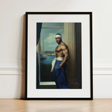 The Trade - Black Gay Sea Captain Art Print / Canvas, 12x16’’ / 31x41cm / Frame / Matboard, Posters Prints & Visual Artwork, Toby Leon