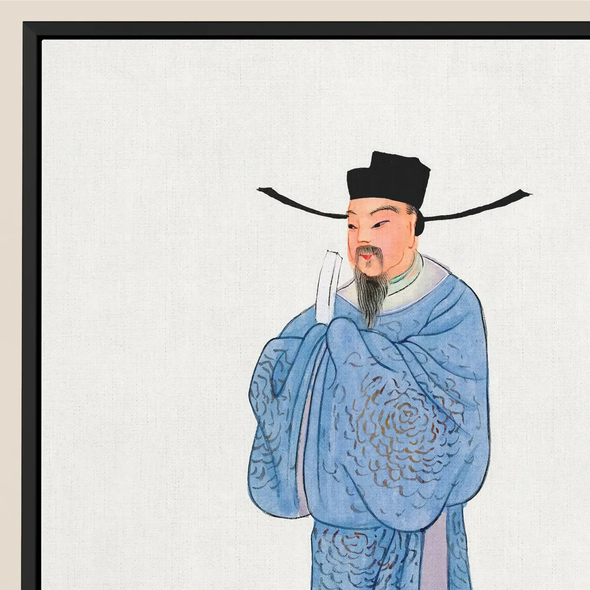 Official - Qing Dynasty Art Framed Canvas Posters Prints & Visual Artwork