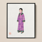 Noblewoman - Qing Dynasty Manchu Framed Canvas Posters Prints & Visual Artwork