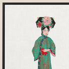 Noblewoman - Qing Dynasty Manchu Fashion Framed Canvas Posters Prints & Visual Artwork