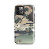 Tree and Chrysanthemums - Kogyo Tsukioka Iphone Case, 11 Pro / Gloss, Mobile Phone Cases, Toby Leon