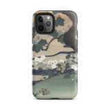 Tree and Chrysanthemums - Kogyo Tsukioka Iphone Case, 11 Pro / Matte, Mobile Phone Cases, Toby Leon