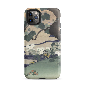 Tree and Chrysanthemums - Kogyo Tsukioka Iphone Case, 11 Pro Max / Matte, Mobile Phone Cases, Toby Leon