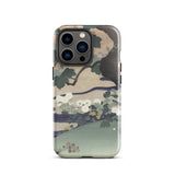 Tree and Chrysanthemums - Kogyo Tsukioka Iphone Case, 13 Pro / Gloss, Mobile Phone Cases, Toby Leon