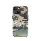 Tree and Chrysanthemums - Kogyo Tsukioka Iphone Case, 14 / Matte, Mobile Phone Cases, Toby Leon