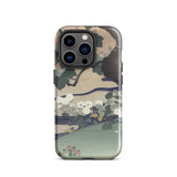 Tree and Chrysanthemums - Kogyo Tsukioka Iphone Case, 14 Pro / Gloss, Mobile Phone Cases, Toby Leon