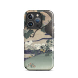 Tree and Chrysanthemums - Kogyo Tsukioka Iphone Case, 16 Pro / Gloss, Mobile Phone Cases, Toby Leon