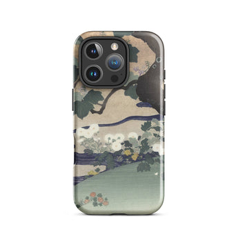 Tree and Chrysanthemums - Kogyo Tsukioka Iphone Case, 16 Pro / Gloss, Mobile Phone Cases, Toby Leon