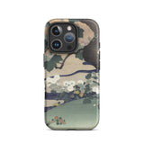 Tree and Chrysanthemums - Kogyo Tsukioka Iphone Case, 16 Pro / Matte, Mobile Phone Cases, Toby Leon