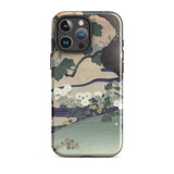 Tree and Chrysanthemums - Kogyo Tsukioka Iphone Case, 16 Pro Max / Gloss, Mobile Phone Cases, Toby Leon