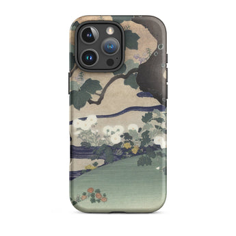 Tree and Chrysanthemums - Kogyo Tsukioka Iphone Case, 16 Pro Max / Matte, Mobile Phone Cases, Toby Leon
