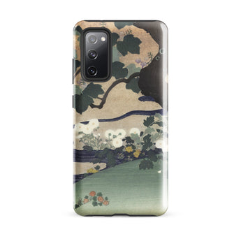 Tree and Chrysanthemums - Kogyo Tsukioka Phone Case, Samsung Galaxy S20 Fe / Gloss, Mobile Cases, Toby Leon