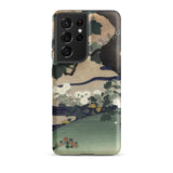 Tree and Chrysanthemums - Kogyo Tsukioka Phone Case, Samsung Galaxy S21 Ultra / Matte, Mobile Cases, Toby Leon