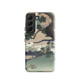 Tree and Chrysanthemums - Kogyo Tsukioka Phone Case, Samsung Galaxy S22 / Gloss, Mobile Cases, Toby Leon