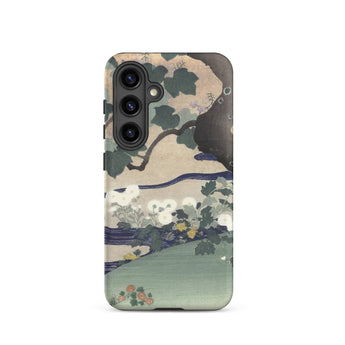 Tree and Chrysanthemums - Kogyo Tsukioka Phone Case, Samsung Galaxy S24 / Matte, Mobile Cases, Toby Leon