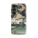 Tree and Chrysanthemums - Kogyo Tsukioka Phone Case, Samsung Galaxy S24 Plus / Gloss, Mobile Cases, Toby Leon