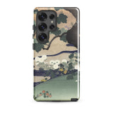 Tree and Chrysanthemums - Kogyo Tsukioka Phone Case, Samsung Galaxy S25 Ultra / Gloss, Mobile Cases, Toby Leon