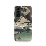 Tree and Chrysanthemums - Kogyo Tsukioka Samsung Case, Galaxy S21 / Matte, Mobile Phone Cases, Toby Leon