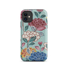 Tree Peonies Bingata Panel Iphone Case, 11 / Matte
