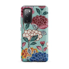 Tree Peonies Bingata Panel Samsung Case, Galaxy S20 Fe / Matte, Smartphone Floral Pattern Case