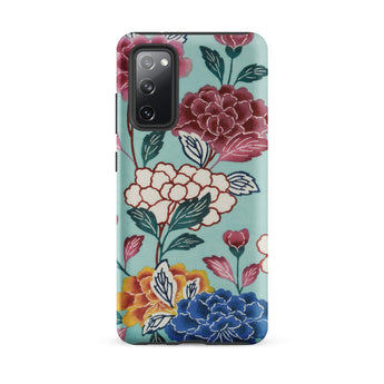 Tree Peonies Bingata Panel Samsung Case, Galaxy S20 Fe / Matte, Smartphone Floral Pattern Case