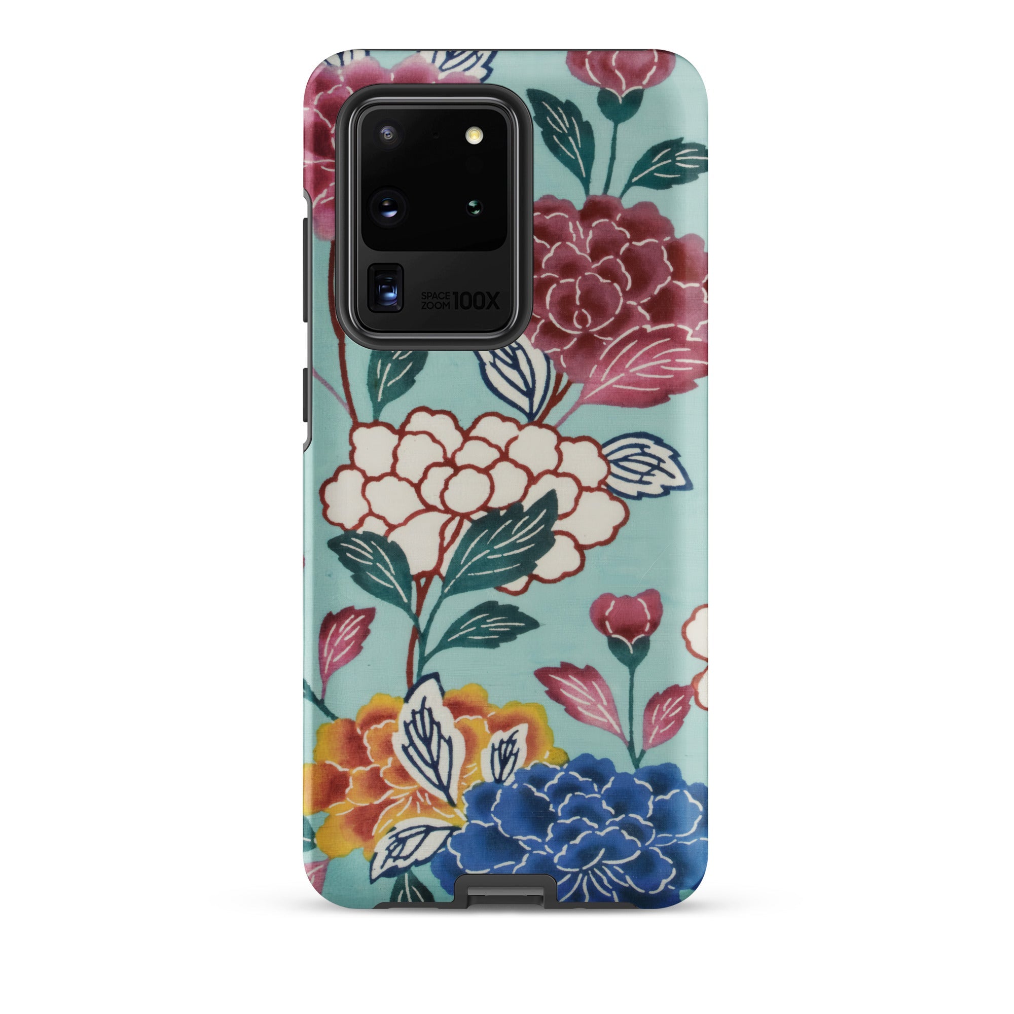 Tree Peonies Bingata Panel Samsung Case, Galaxy S20 Ultra / Matte