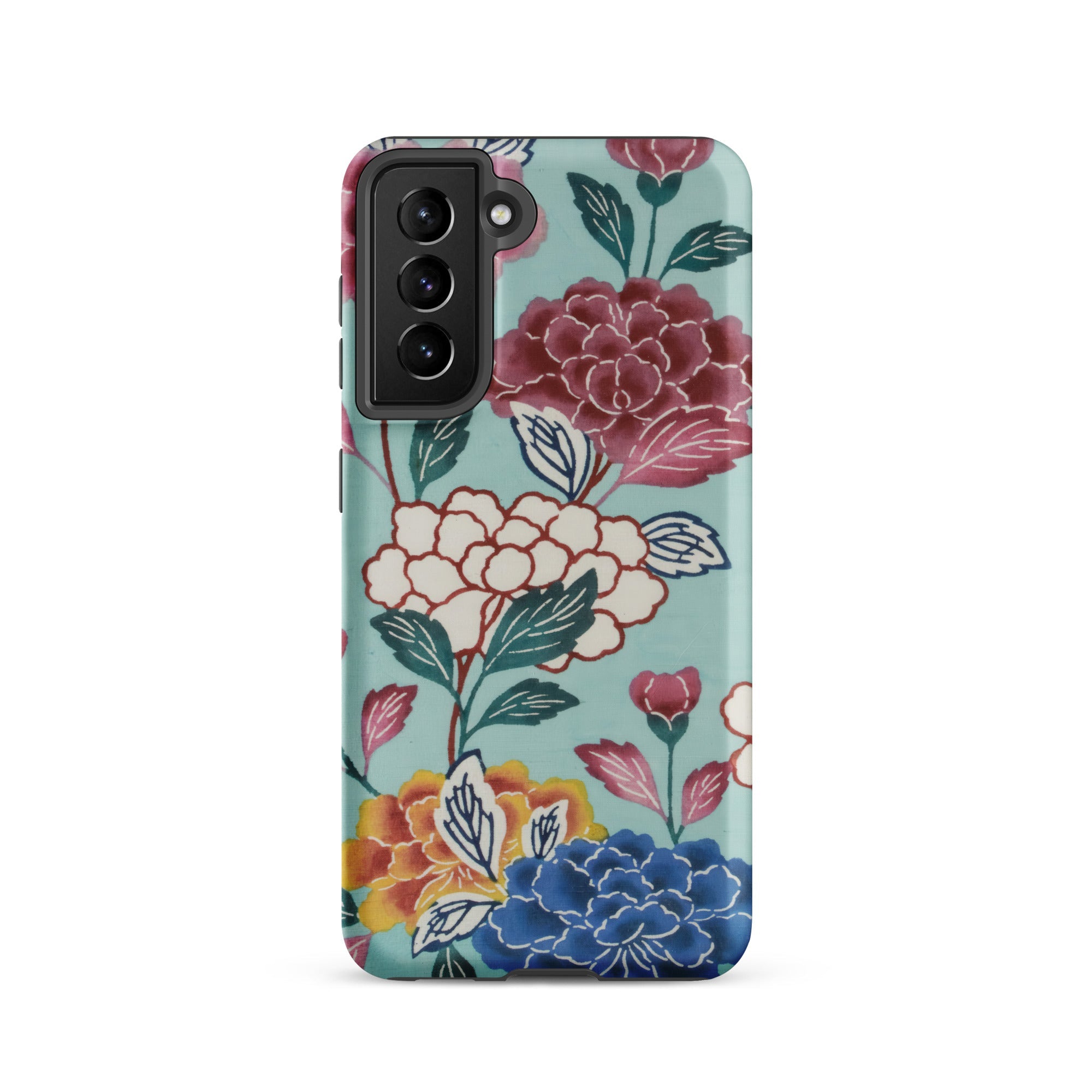 Tree Peonies Bingata Panel Samsung Case, Galaxy S21 / Matte