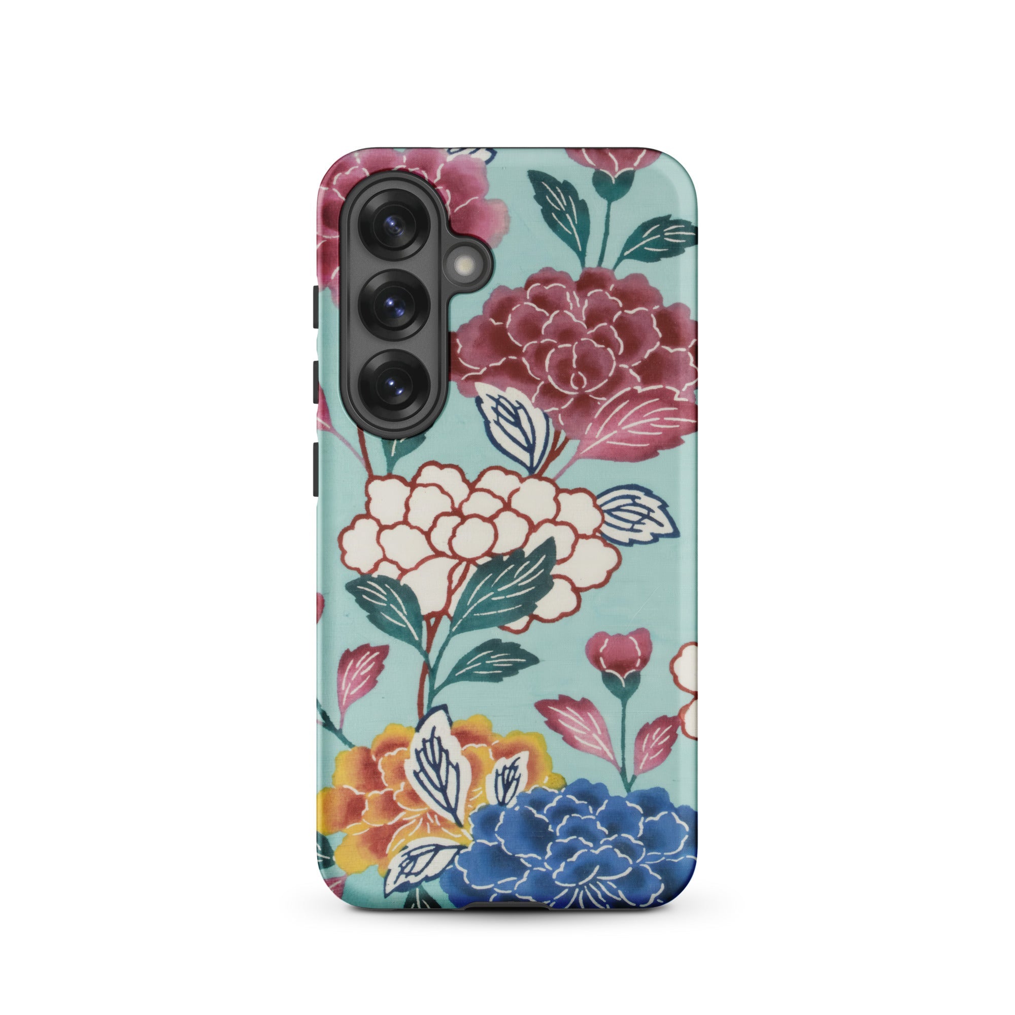 Tree Peonies Bingata Panel Samsung Case, Galaxy S25 / Matte