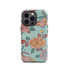 Tree Peonies & Peacocks Bingata Panel Iphone Case, 13 Pro / Matte