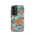 Tree Peonies & Peacocks Bingata Panel Samsung Case, Galaxy S23 / Matte