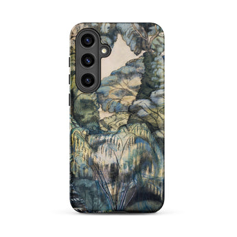 Trees in Bird Garden Iver Heath - Paul Nash Phone Case Samsung Galaxy S24 Plus / Matte Phone Case Detailed Impressionistic Landscape Design