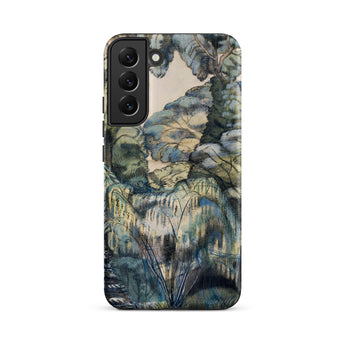 Trees in Bird Garden Iver Heath - Paul Nash Phone Case Samsung Galaxy S22 Plus / Matte Phone Case Detailed Impressionistic Landscape
