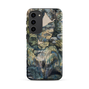 Trees in Bird Garden Iver Heath - Paul Nash Phone Case Samsung Galaxy S23 Plus / Matte Phone Case Detailed Impressionistic Landscape