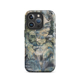 Trees in Bird Garden Iver Heath - Paul Nash Phone Case Iphone 16 Pro / Gloss Phone Case Detailed Painterly Landscape Design Muted Blues