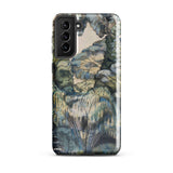 Trees in Bird Garden Iver Heath - Paul Nash Phone Case Samsung Galaxy S21 Plus / Gloss Phone Case Detailed Painterly Landscape Design Muted