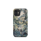 Trees in Bird Garden Iver Heath - Paul Nash Phone Case Iphone 12 Mini / Matte Phone Case Detailed Painterly Landscape Design Muted Greens