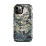 Trees in Bird Garden Iver Heath - Paul Nash Phone Case Iphone 11 Pro / Matte Phone Case Detailed Painterly Landscape Design Muted Greens