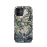 Trees in Bird Garden Iver Heath - Paul Nash Phone Case Iphone 12 / Matte Phone Case Detailed Painterly Landscape Design Muted Greens Nash’s